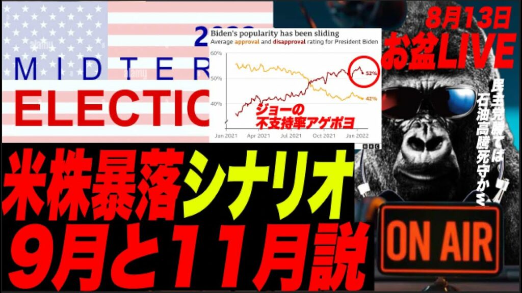 【暴落予想図】SP500・米株暴落のトリガーが判明?!9月と11月後に落ちる説?