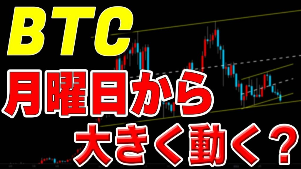 【仮想通貨ビットコイン】明日から大きく動いてくる?日足のボリンジャーバンドがスクイーズ