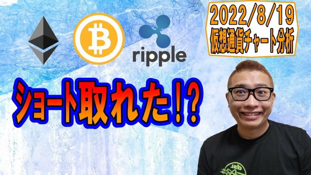 【仮想通貨 ビットコインBTC & アルトコイン 分析】ショート取れた!?ここからは短期的に上もある!?