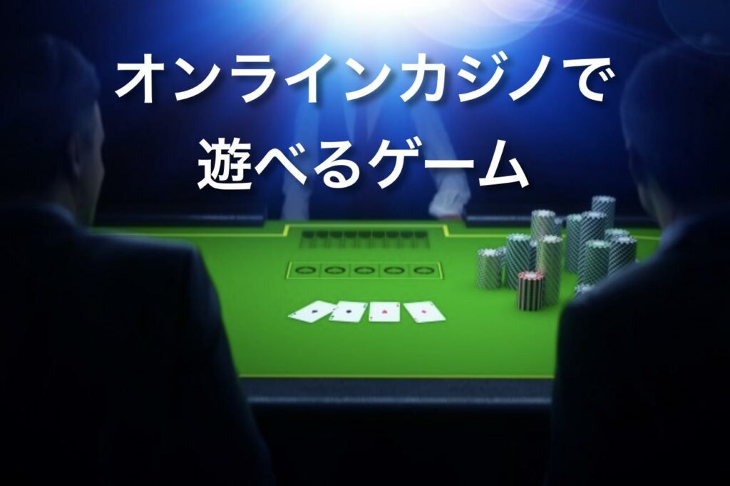 オンラインカジノって何が遊べるの?【カジノゲームをわかりやすく解説】