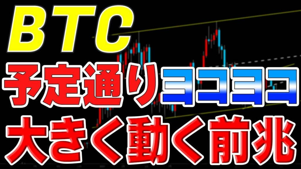【仮想通貨ビットコイン】大きな値動きに警戒。週明けに向けて調整中。