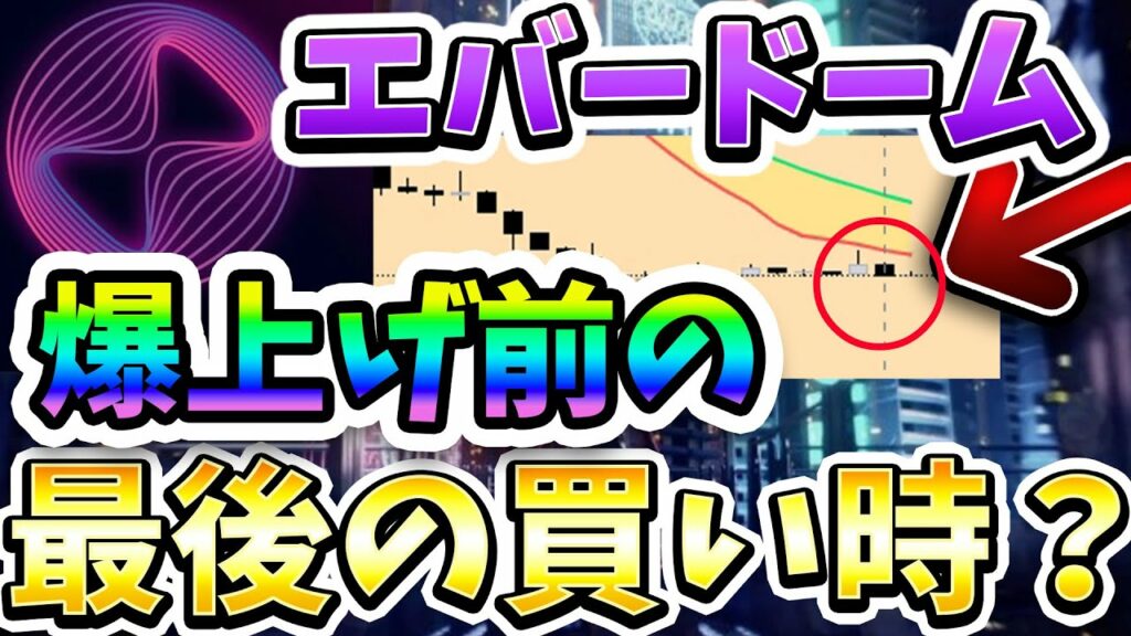 仮想通貨 エバードーム 爆上げ前の最後の買い時?購入タイミングと短期と長期目線分析