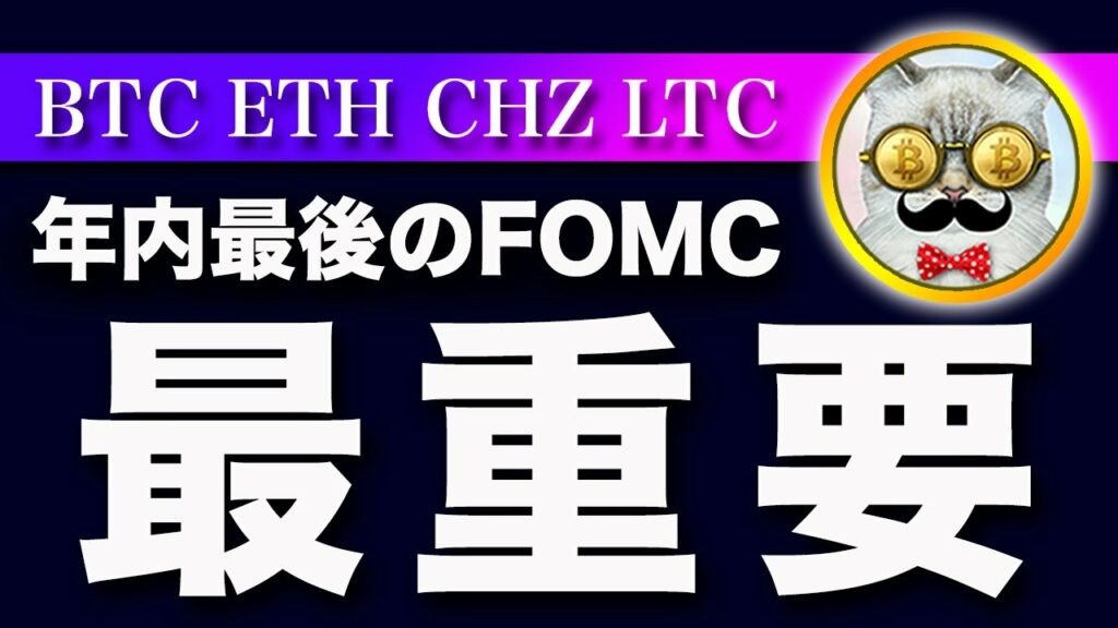 【反転の兆し】ビットコイン・年内最後のFOMCでトレンドが決まると思います【仮想通貨・戦略を先出しで毎日更新】
