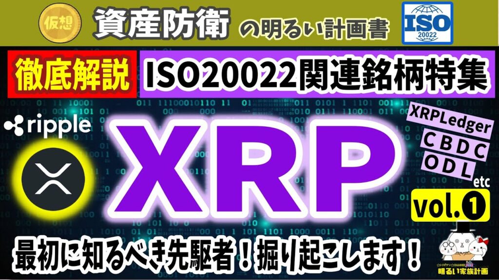 【ユースケース検証】ISO20022✖仮想通貨の入門銘柄『XRP』 投資価値の分析&比較研究の材料に #094 初心者 Ripple 暗号資産 ODL 資産防衛 XLM XDC