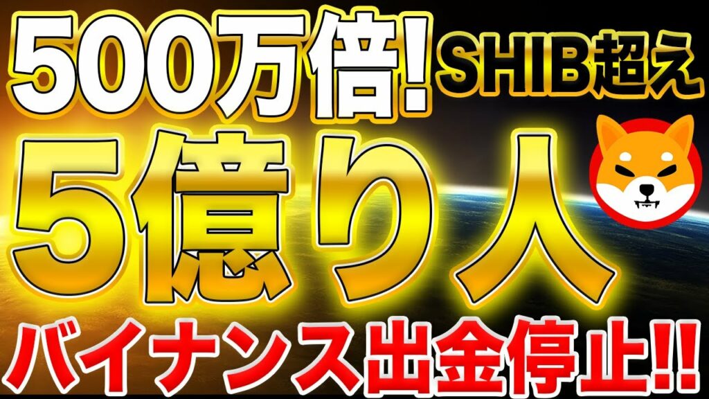 仮想通貨SHIB超え【5億り人】500万倍達成!バイナンス出金停止!最強コイン超爆上げで悪影響【仮想通貨】【pepe】