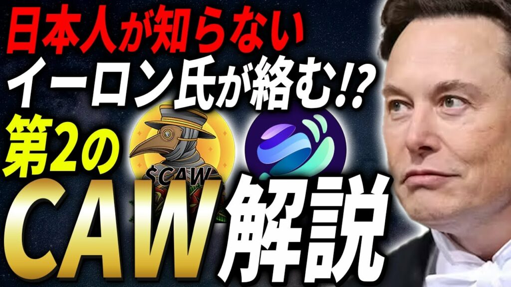 【第2のCAW】イーロンマスク氏が絡む!?日本人があまり知らない仮想通貨を徹底解説