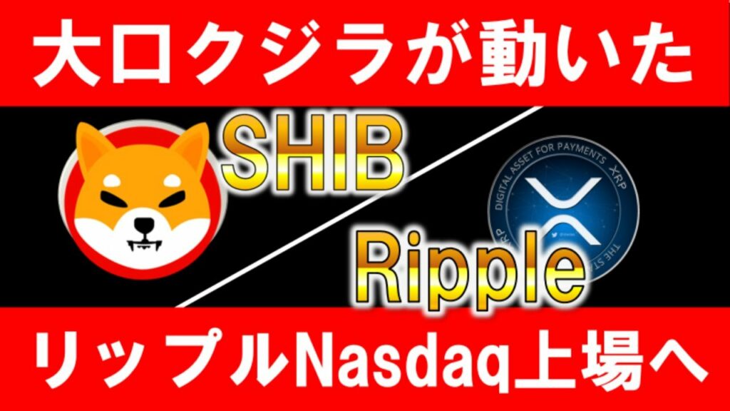 【SHIB】大口クジラが動いた!注目のシバイヌコイン【Ripple】リップルNasdaq上場へ!【仮想通貨】【草コイン】【Ripple】【プレセール】【リップル】【XRP】【億】