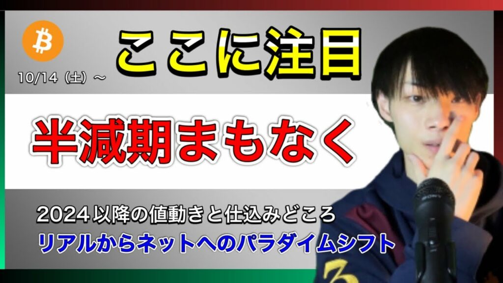 【半減期まであと少し】 2024年以降の値動きは? 【BTC相場分析】