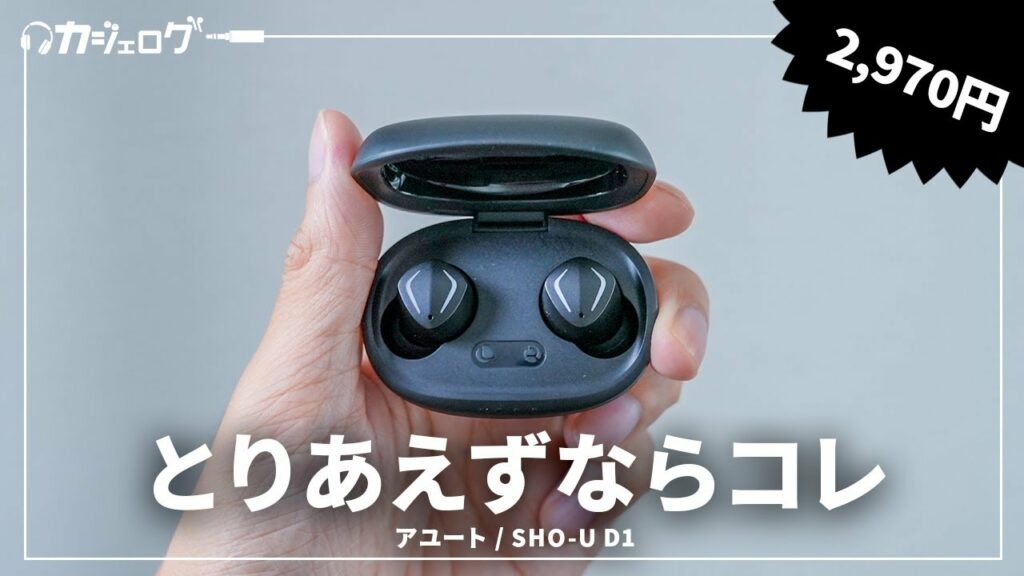 3000円以下でも音が良い! 高コスパワイヤレスイヤホン「SHO-U D1」レビュー