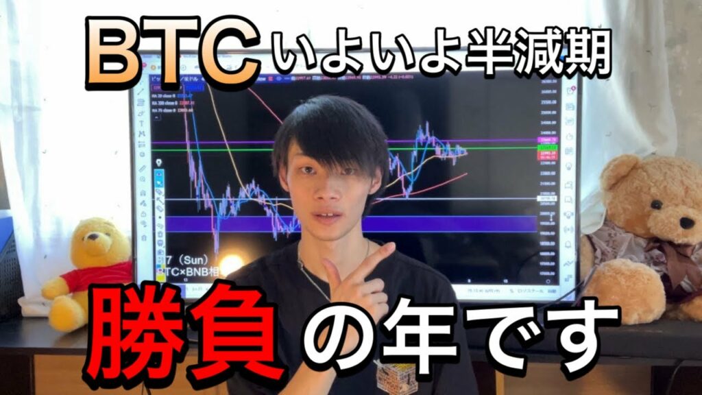 【勝負の年です】 いよいよビットコインは半減期へ 【BTC・仮想通貨相場分析】
