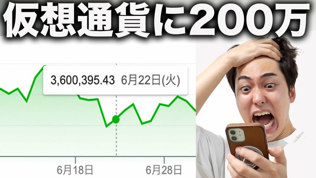 【ガチ検証】ド素人が仮想通貨に200万円投資したらいくら儲かるのか?【ビットコイン】