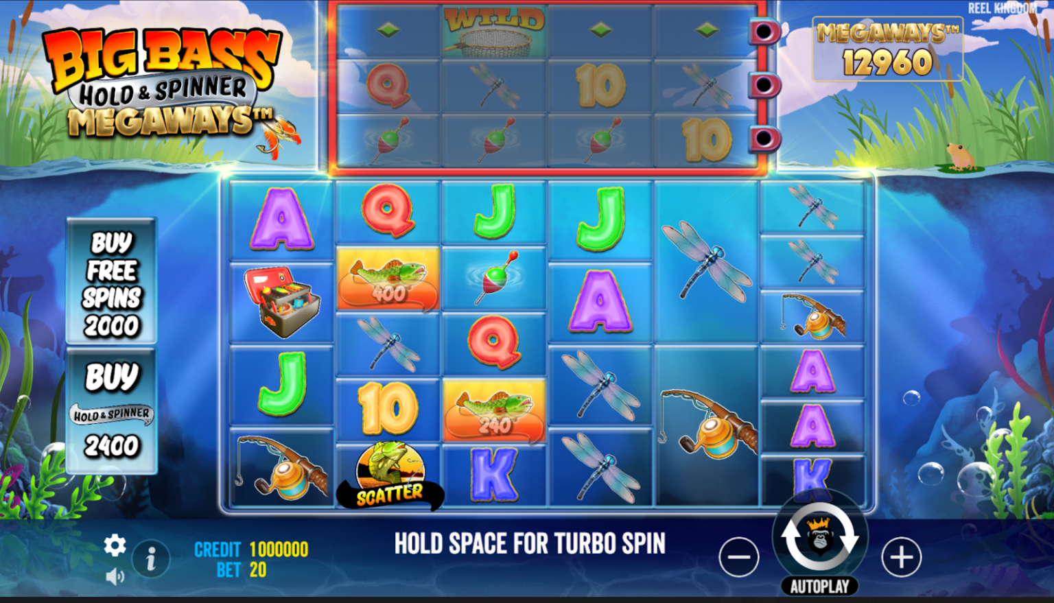 ビッグバス・ホールド&スピナー・メガウェイズで大勝利を釣り上げる