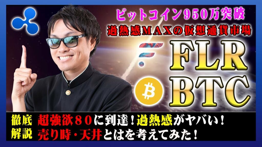 【投資】FLR&BTC特集!仮想通貨過熱感MAXの現状について売り時含めて考えてみた!