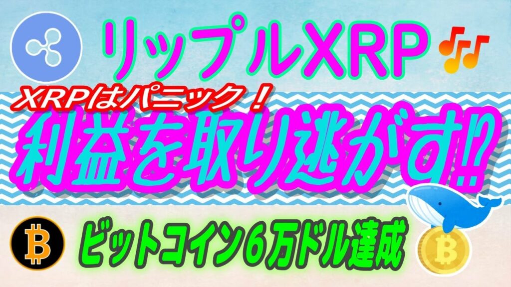 【 リップル(XRP)】パニック⁻バイが始まる⁉【仮想通貨】XRP今年最大の○○発生した!・ビットコイン6万ドル達成!