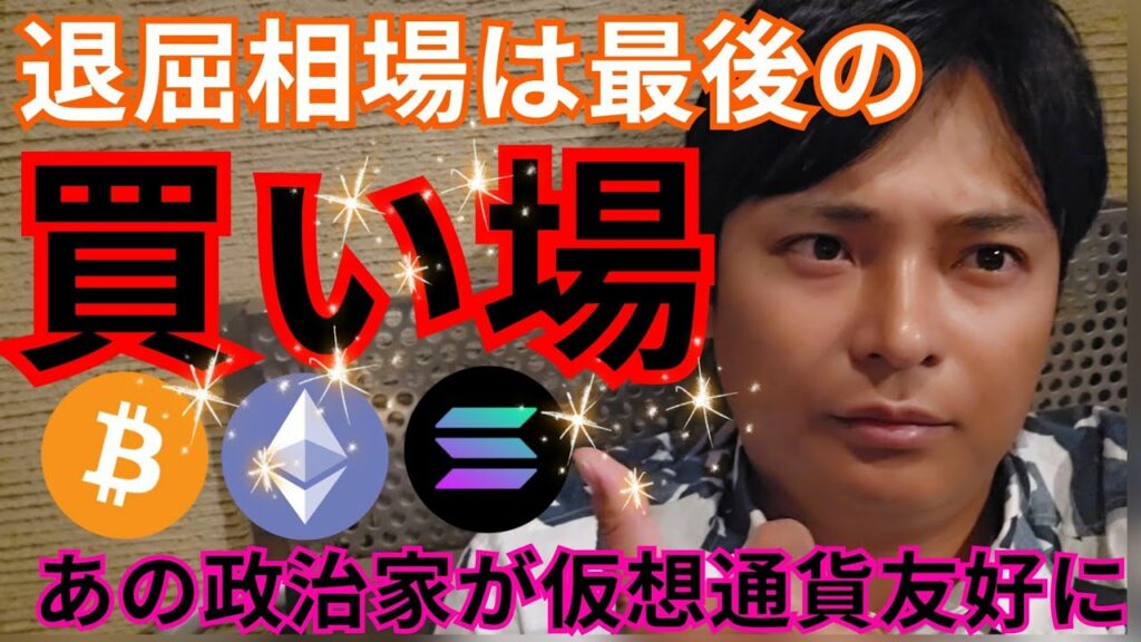 仮想通貨【最後の買い場】あの政治家が友好的に。ビットコイン アルトコイン